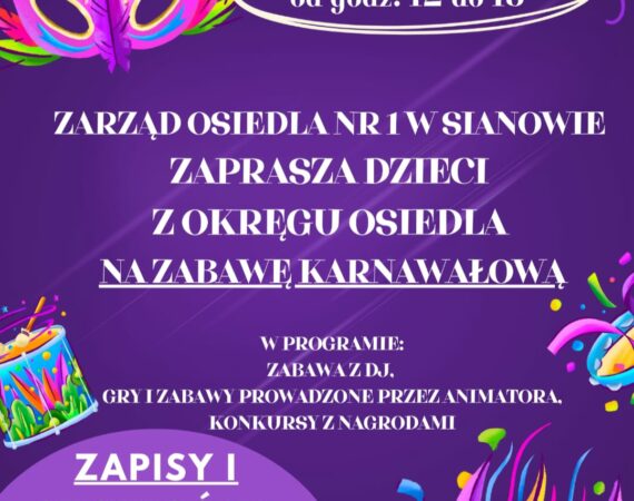 zabawa karnawałowa