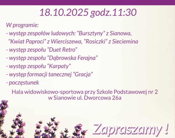 PLAKAT DZIEN SENIORA
